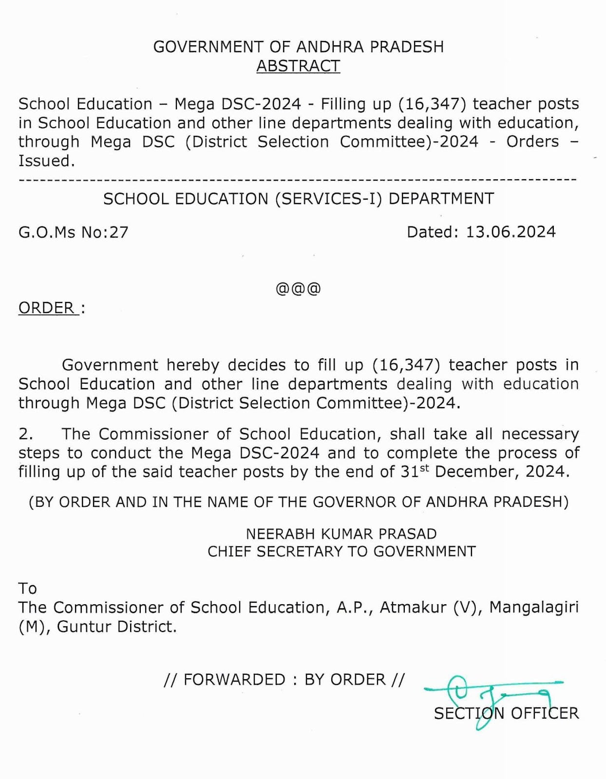 AP Mega DSC Notification-Mahashaktischeme.in