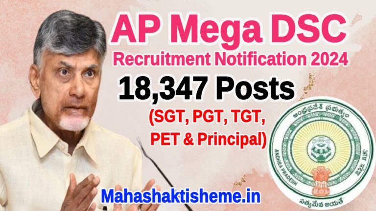 AP Mega DSC Recruitment 2024